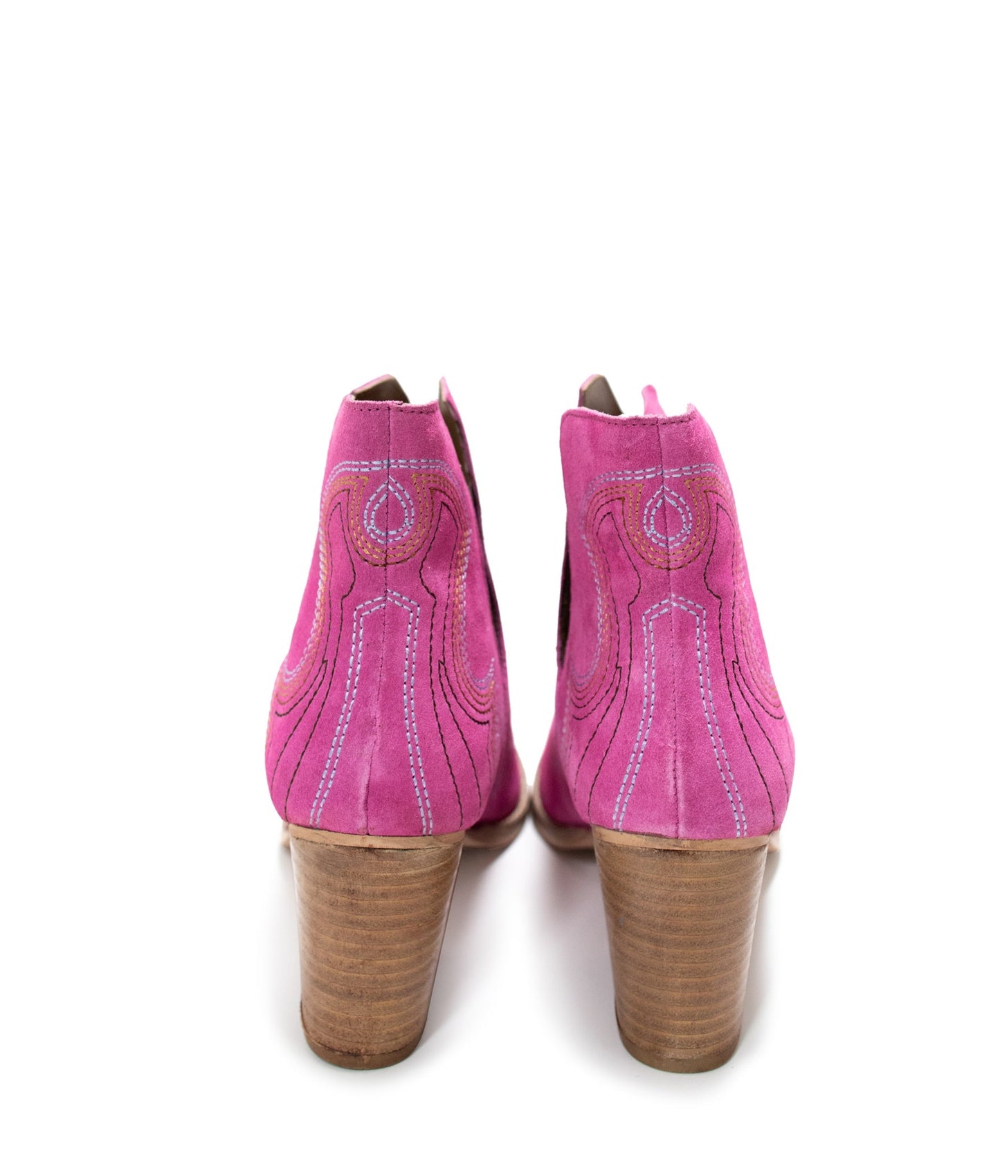 Ankle Boots in Magenta