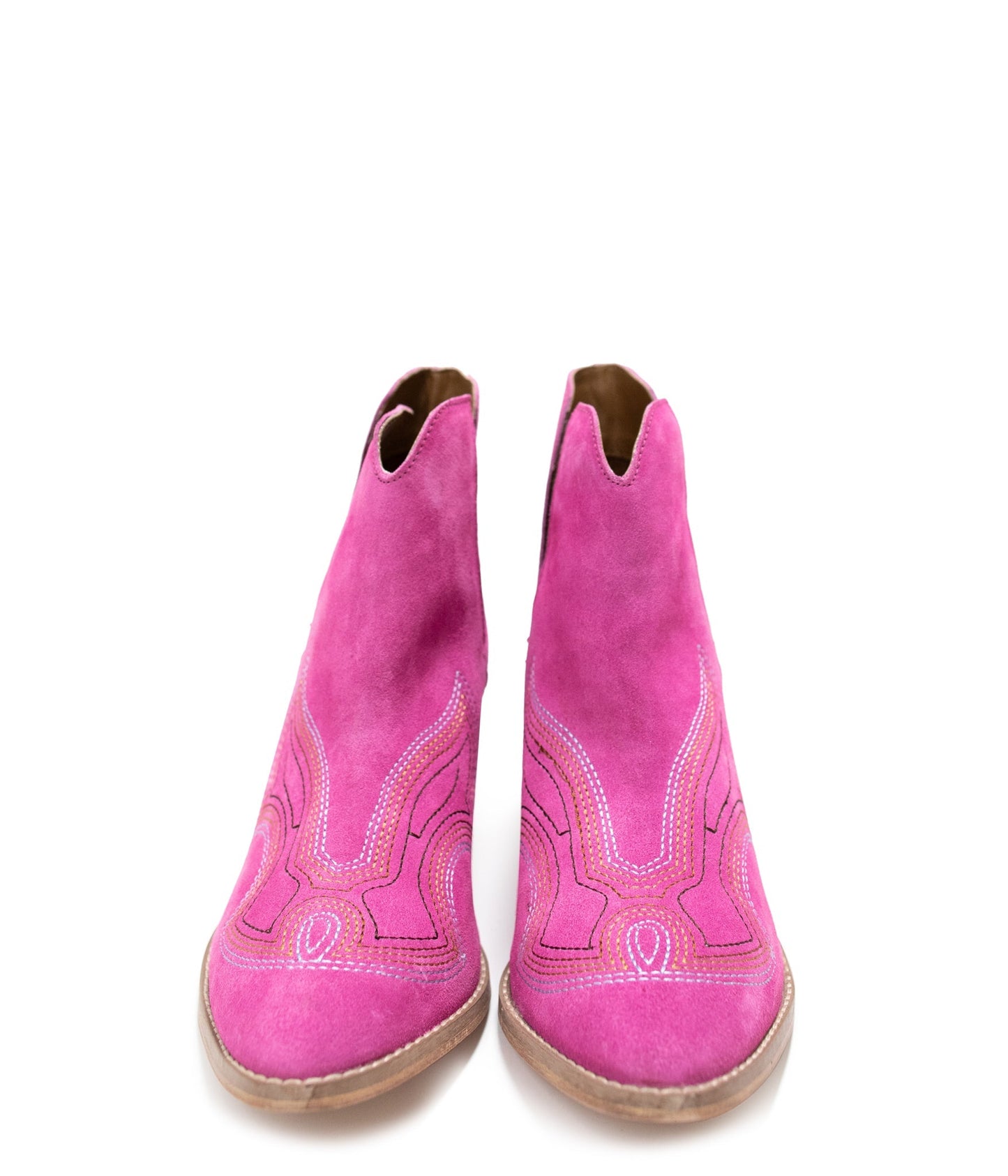 Ankle Boots in Magenta