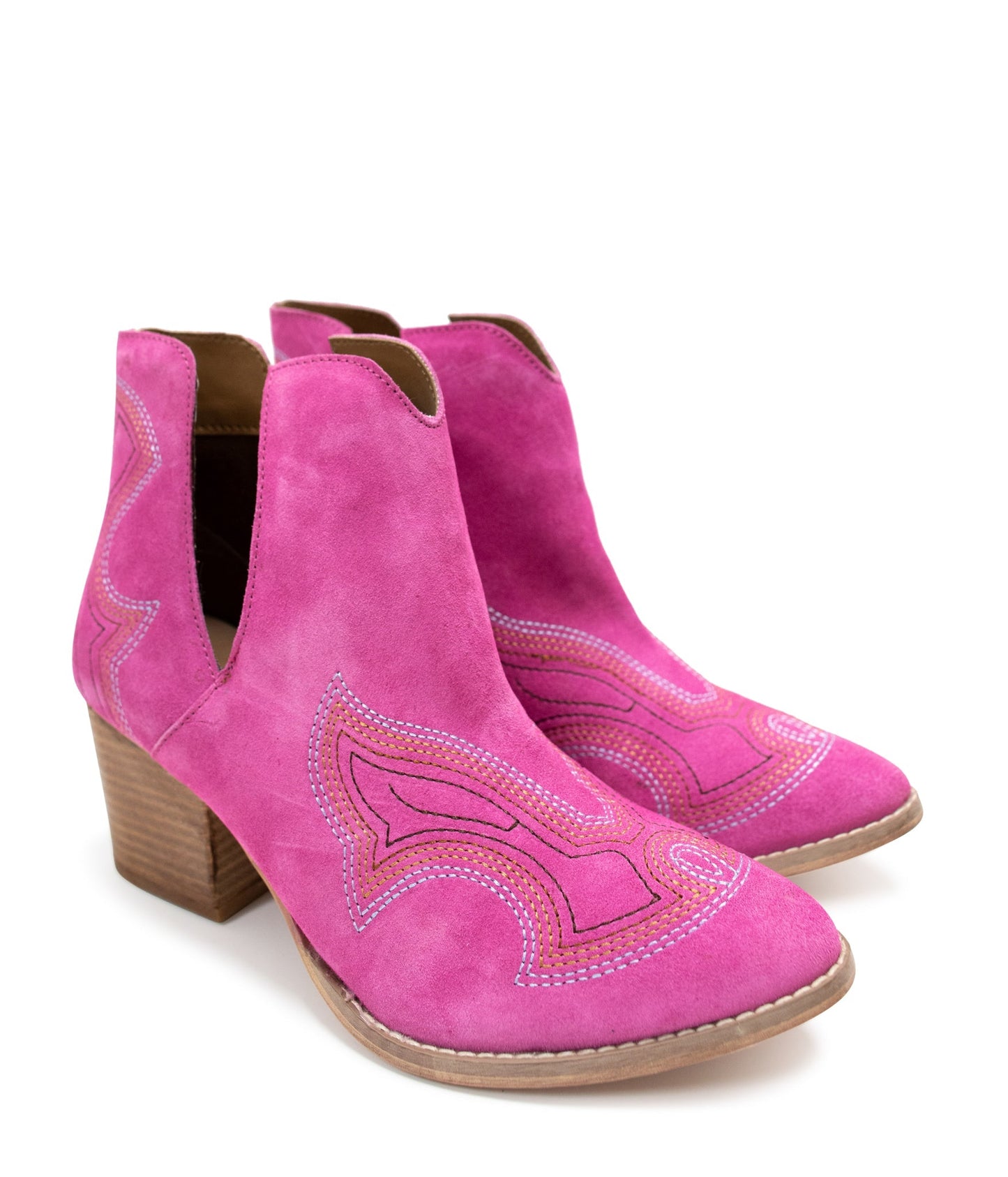 Ankle Boots in Magenta