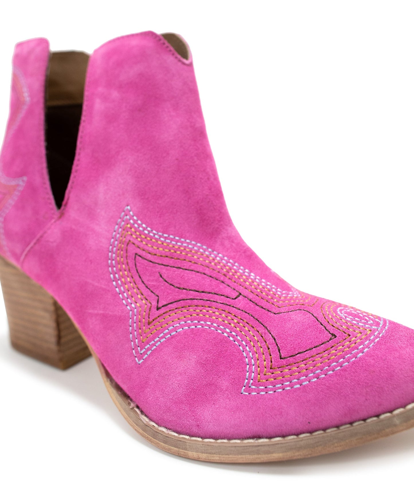 Ankle Boots in Magenta