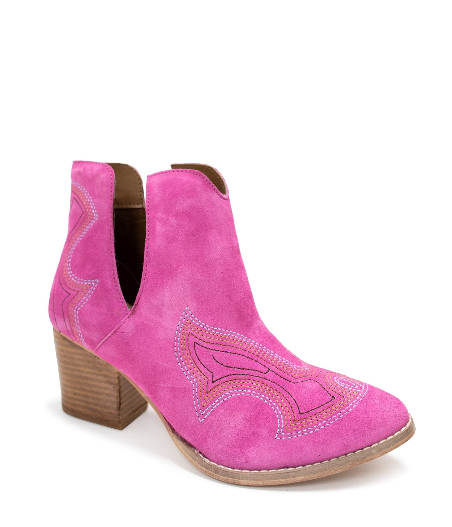 Ankle Boots in Magenta