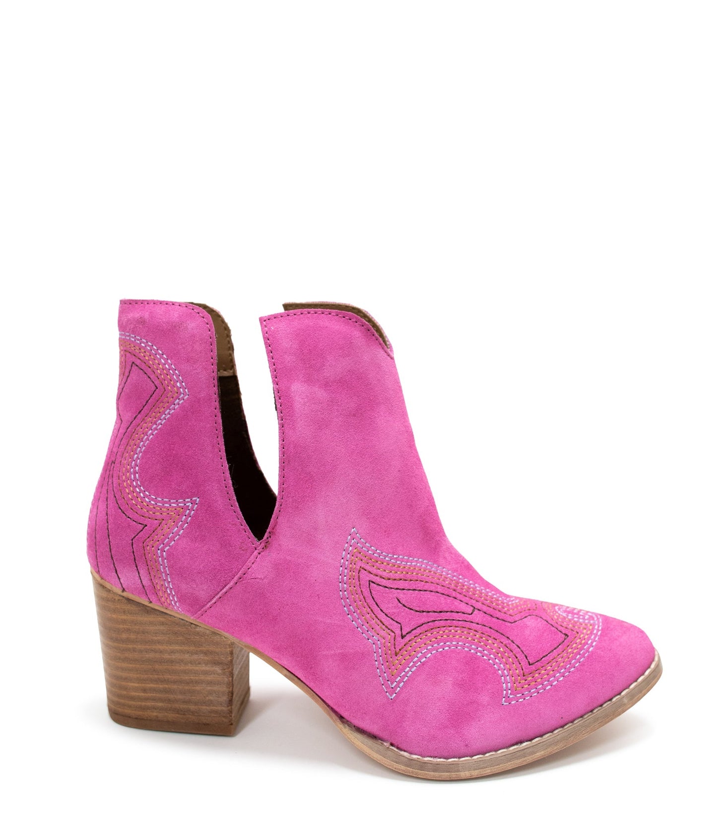 Ankle Boots in Magenta