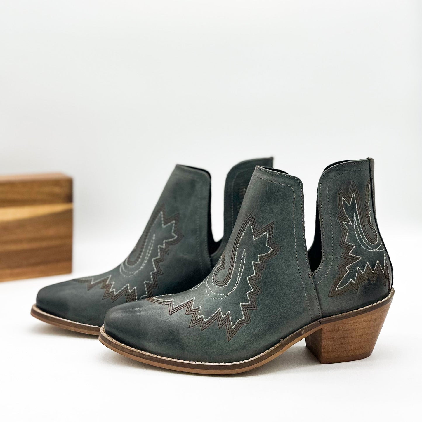Booties in Teal
