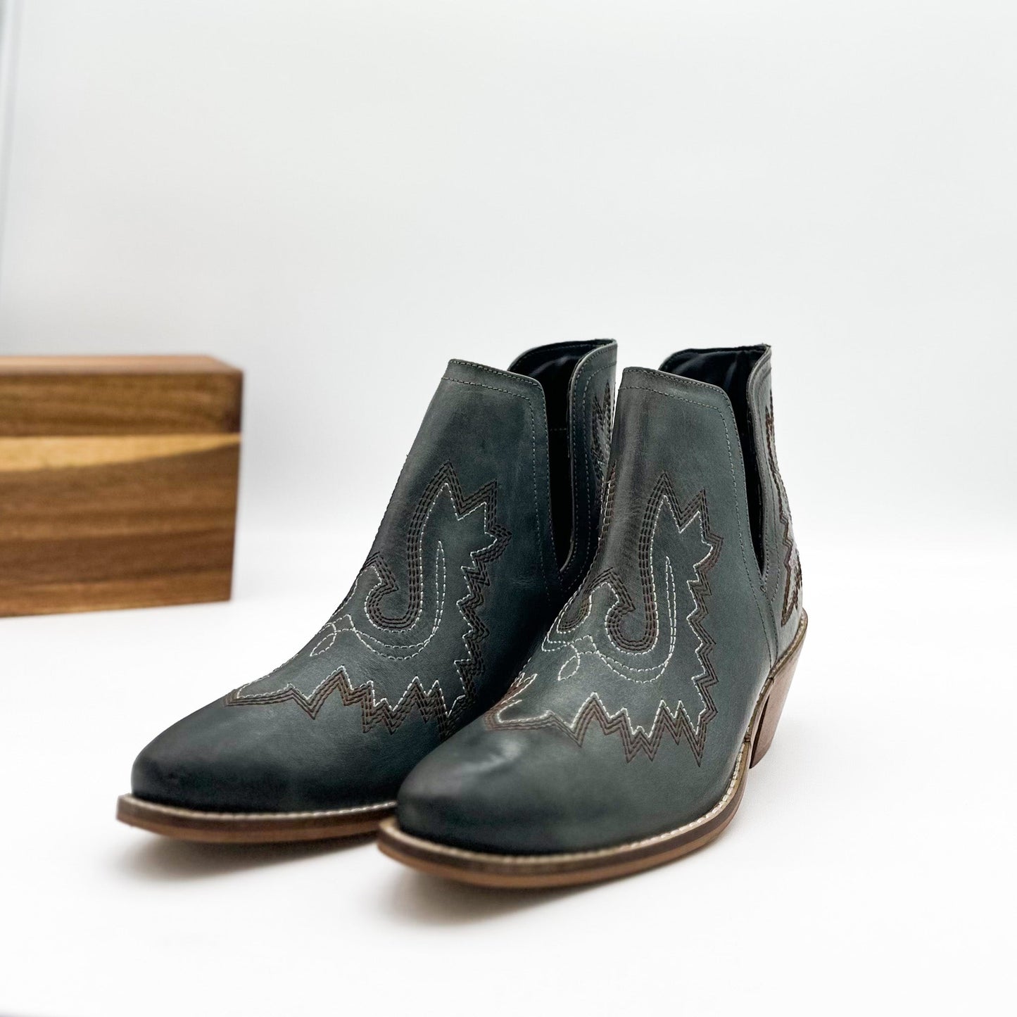 Booties in Teal