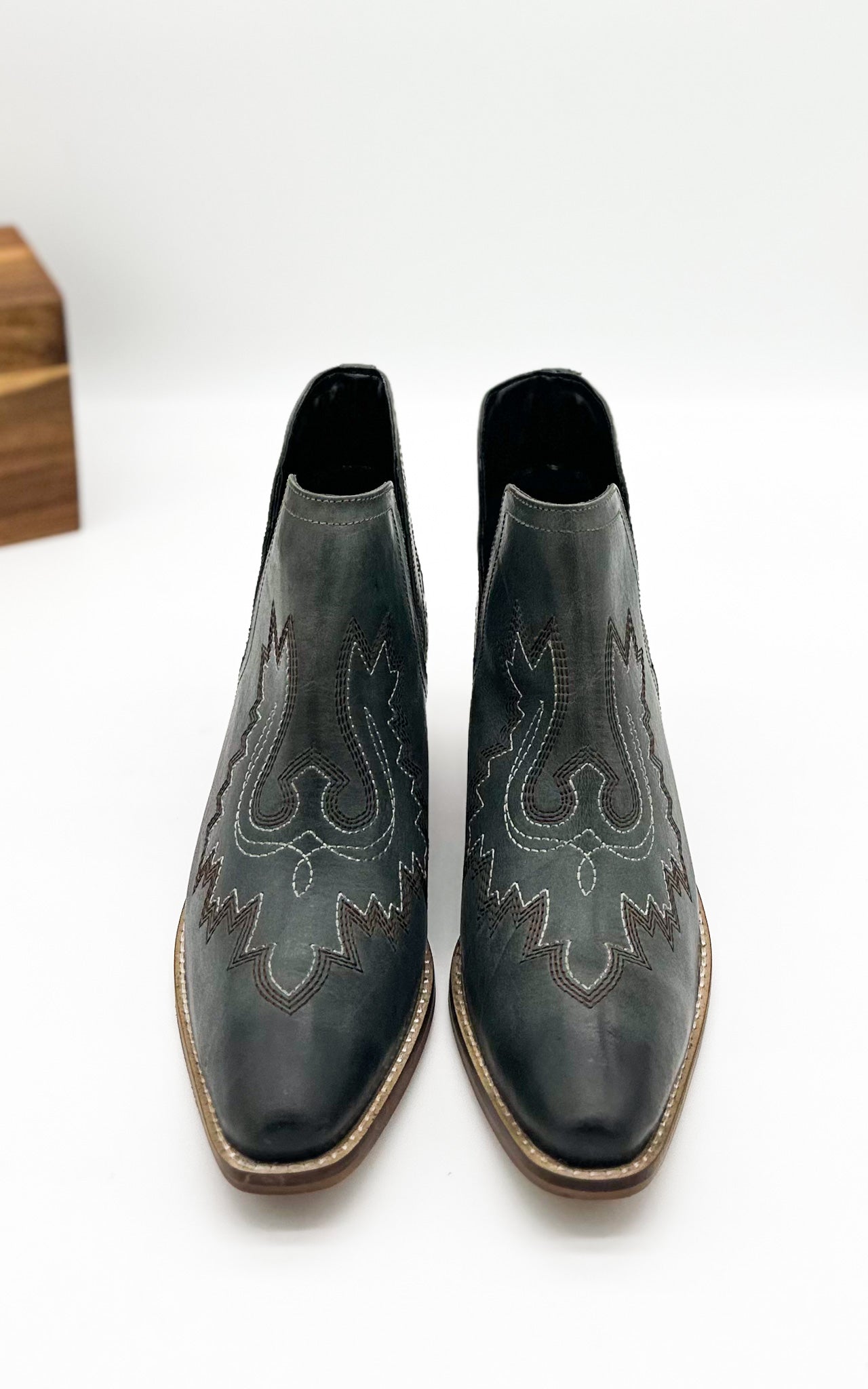 Booties in Teal