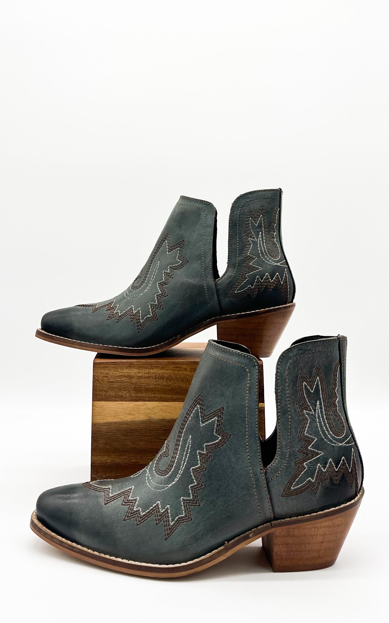 Booties in Teal