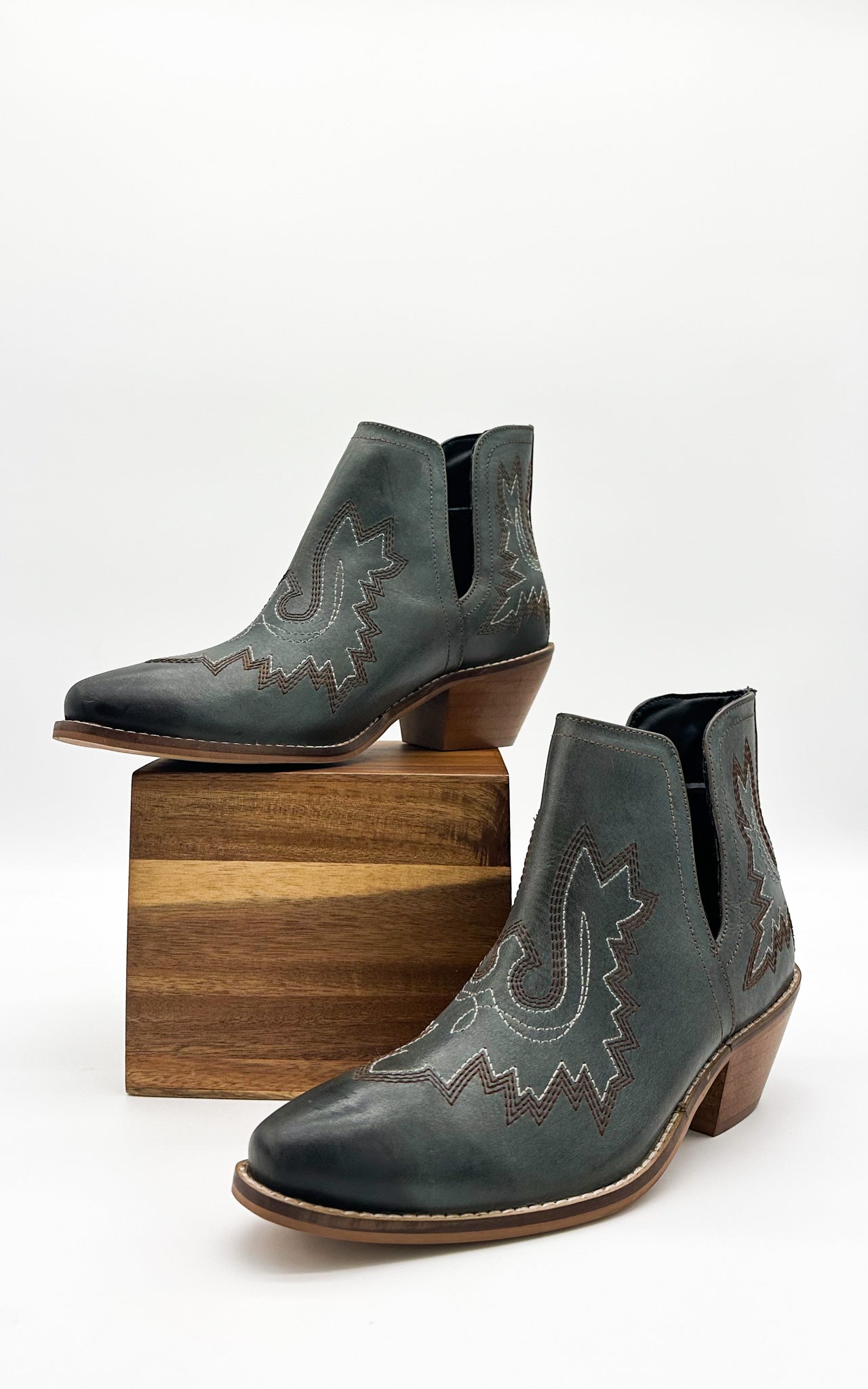 Booties in Teal