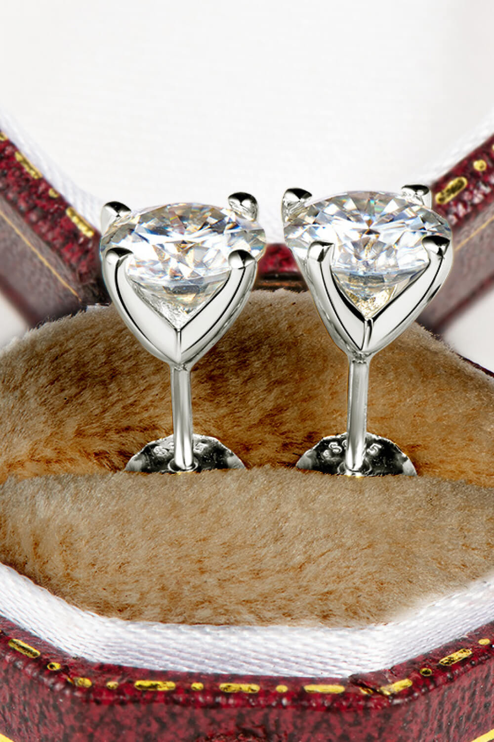 1 Carat Total Moissanite Stud Earrings Preorder