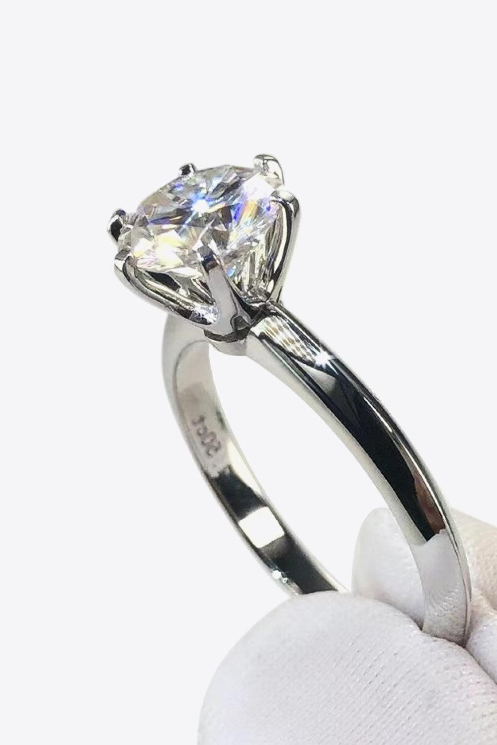 3 Carat Moissanite 6-Prong Ring