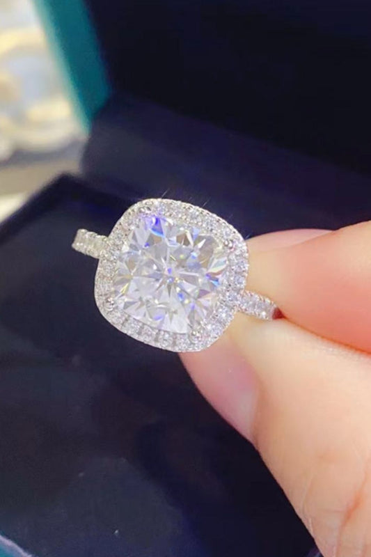 3 Carat Moissanite Square Ring Preorder