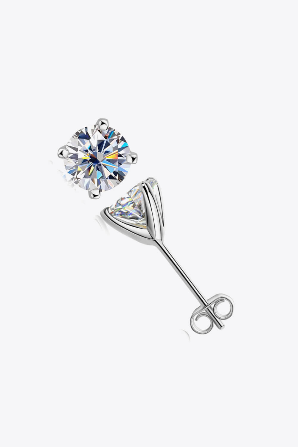1 Carat Total Moissanite Stud Earrings Preorder