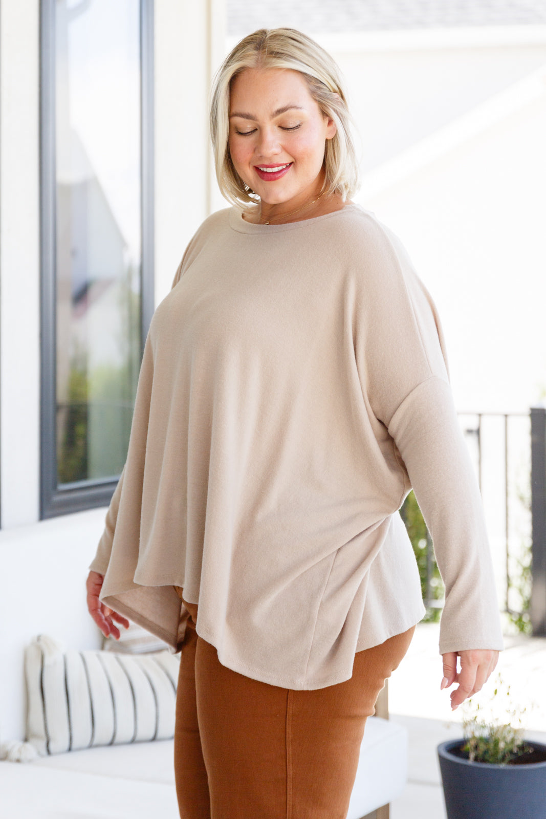 Clap For Yourself Long Sleeve Top, Oversized