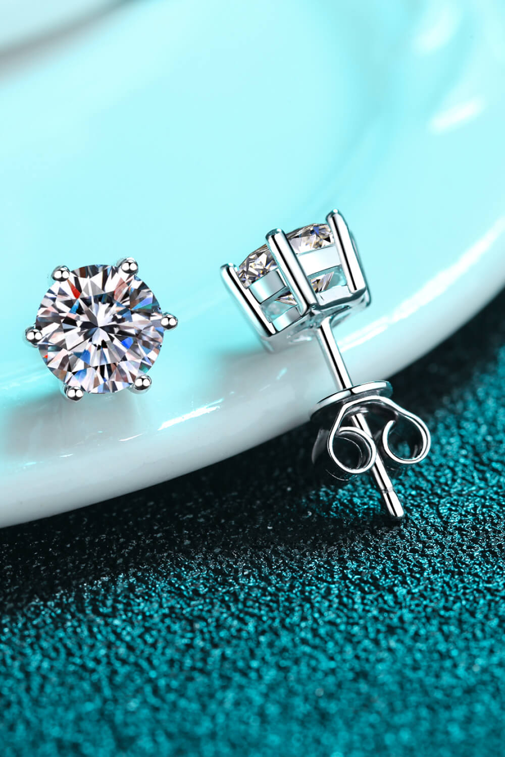 1 Carat Total Moissanite Stud Earrings Preorder