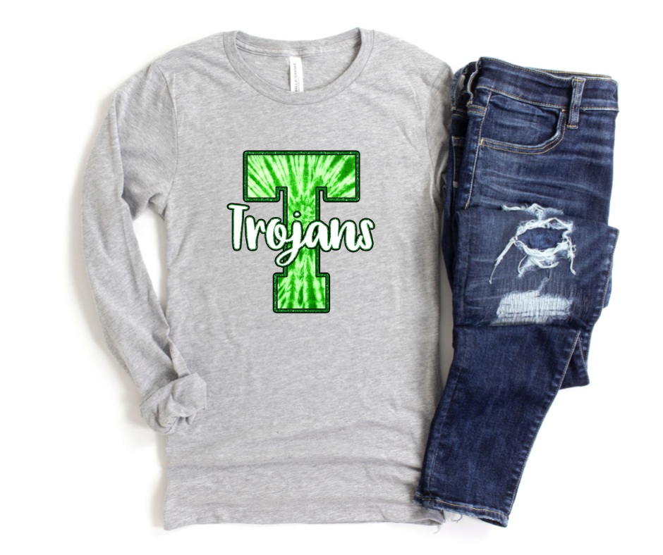 Trojan tie dye long sleeve preorder