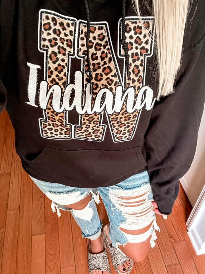 Black Indiana hoodie preorder
