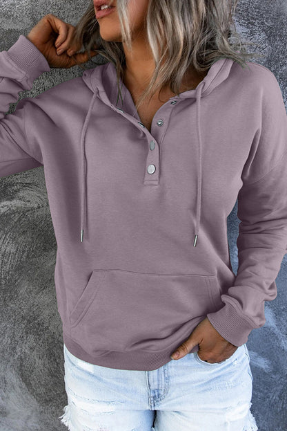 PREORDER: Dropped Shoulder Long Sleeve Hoodie with Pocket