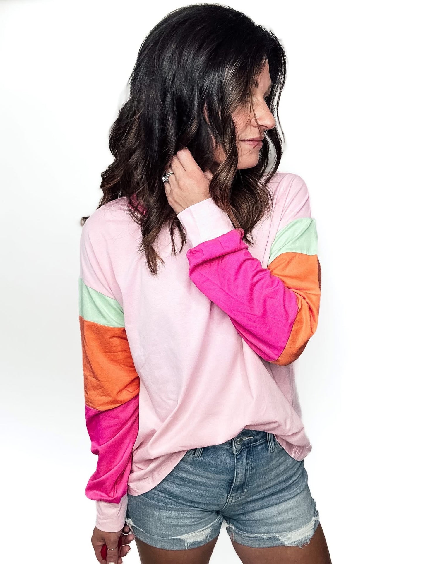 PREORDER: Spring Vibes Color Block Top