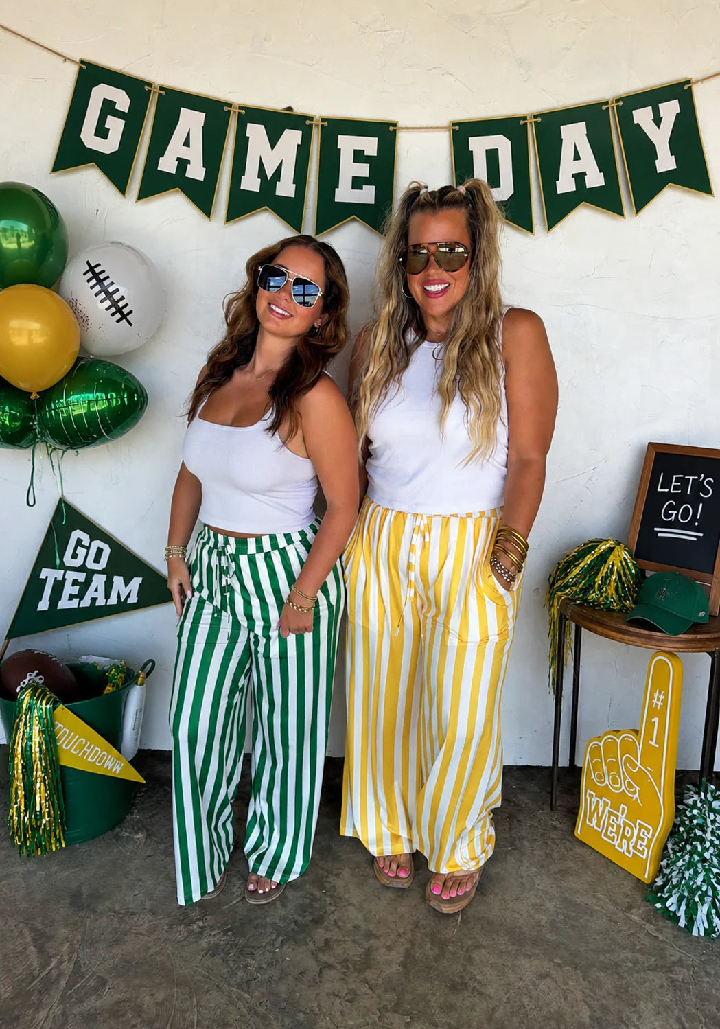 PREORDER: Game Day Vertical Striped Pants, Late August Arrival