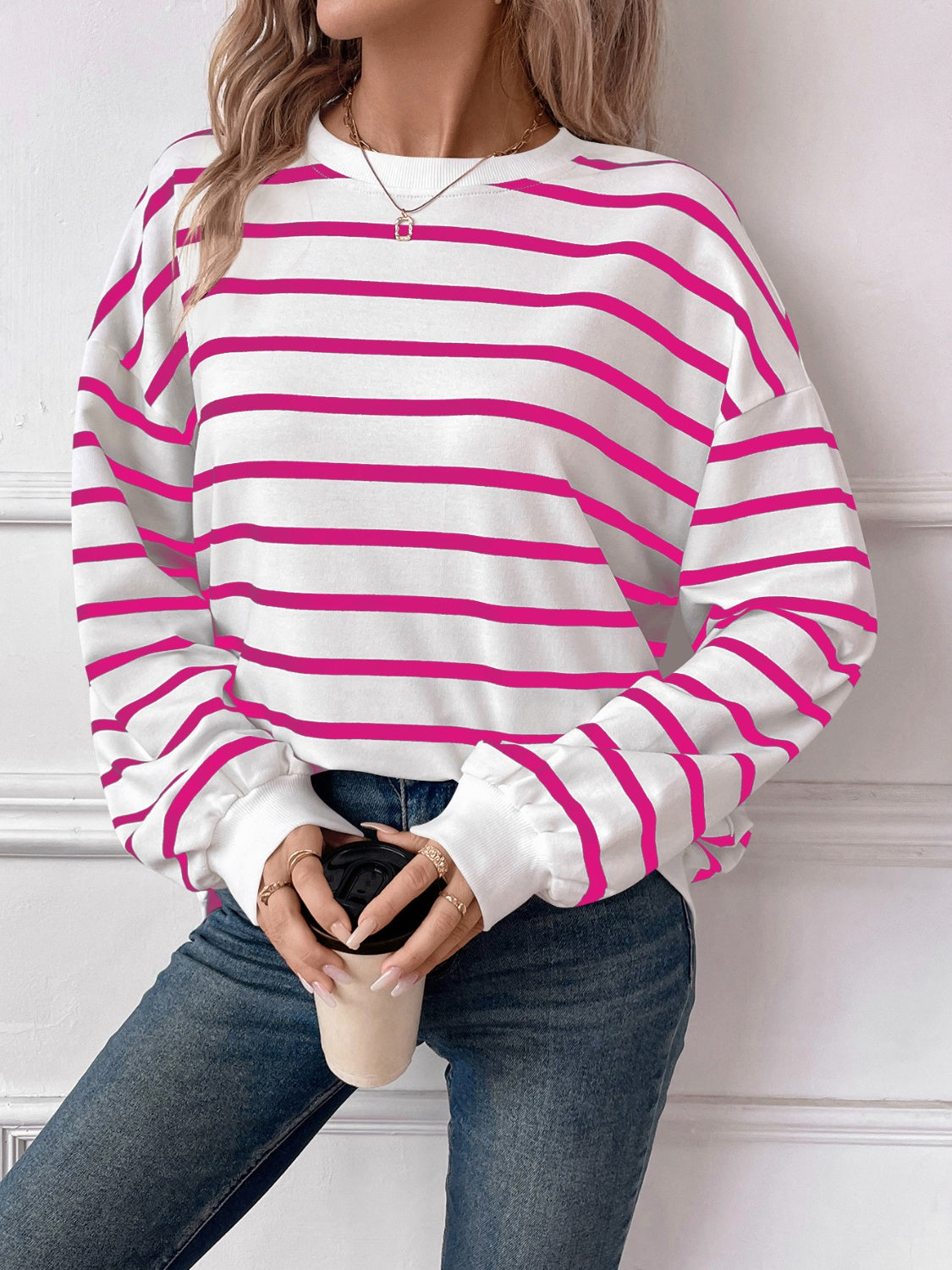 PREORDER: Oversized Striped Pullover in Three Colors