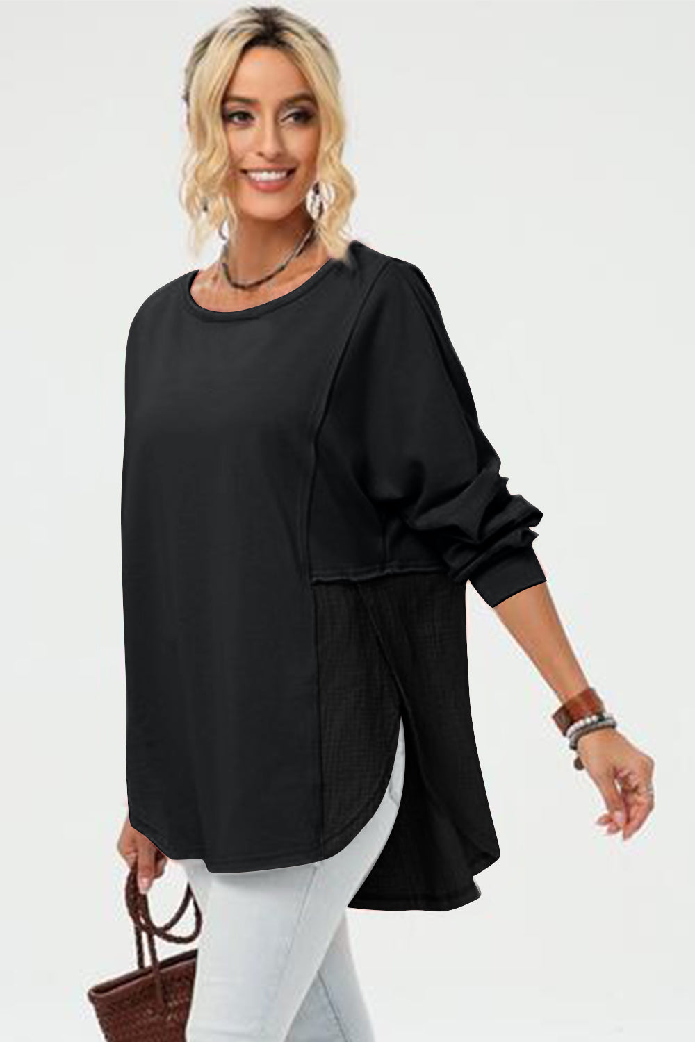 PREORDER: Long Sleeve High-Low Tunic