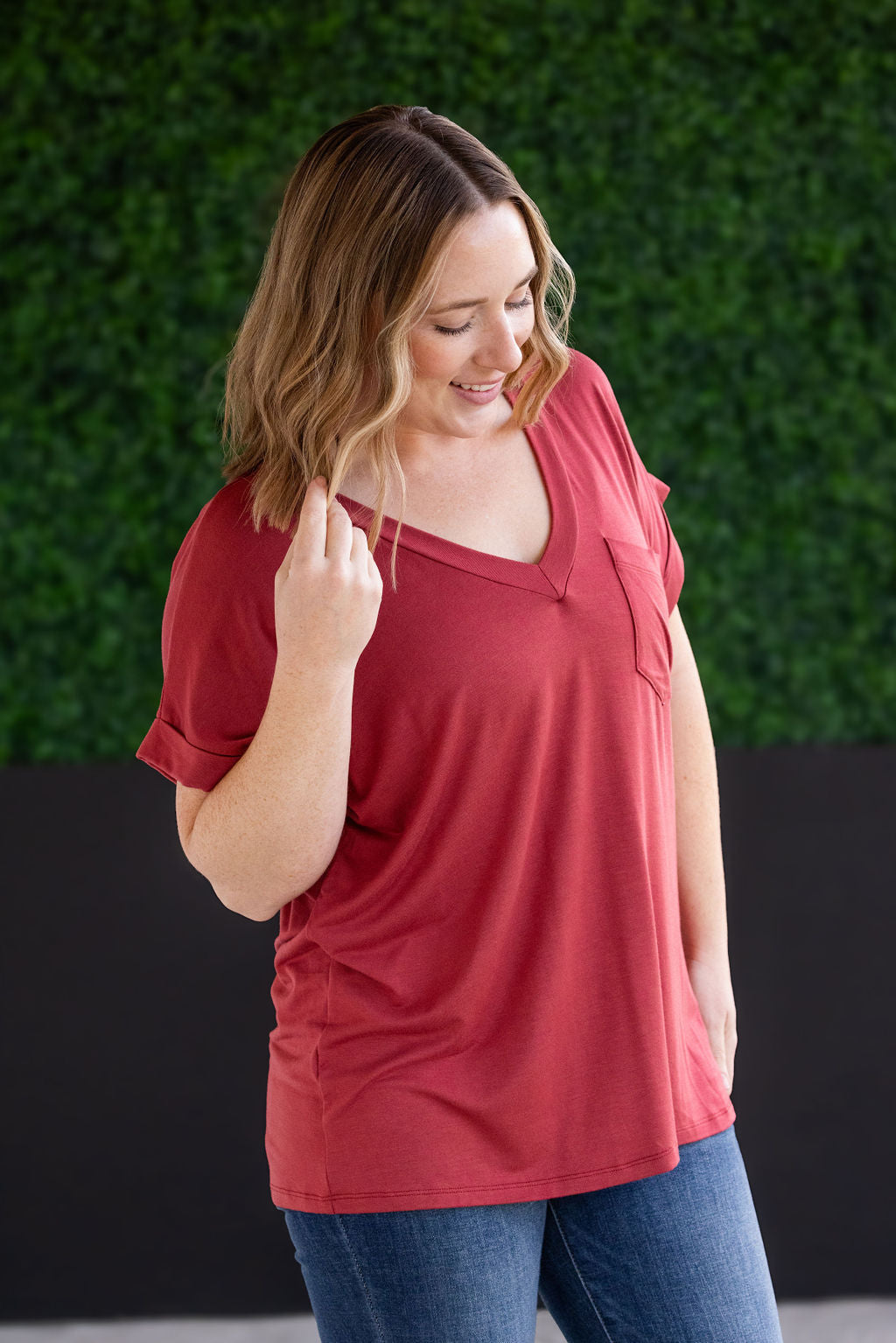 Sierra Pocket Top - Terra Cotta
