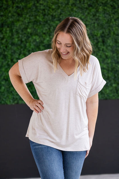 Sierra Pocket Top - Oatmeal
