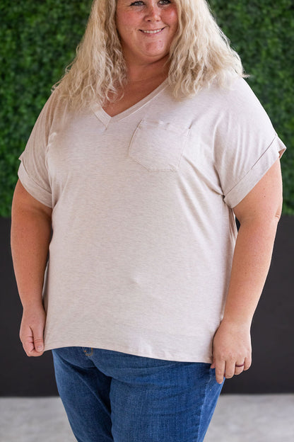 Sierra Pocket Top - Oatmeal