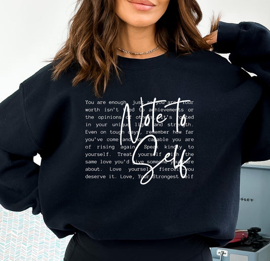 Note to Self Sweatshirt Preorder