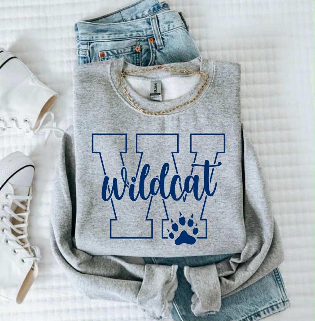 W For Wildcat, Gray