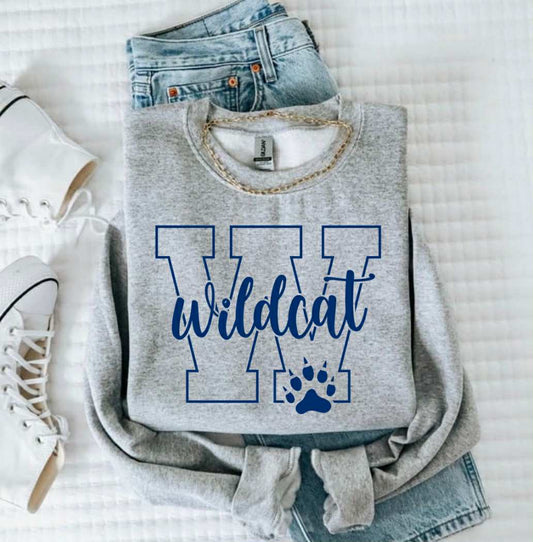 W For Wildcat, Gray