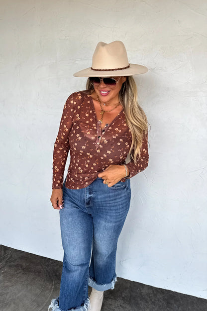 PREORDER: Annie Vneck Mesh Top, Late November Arrival