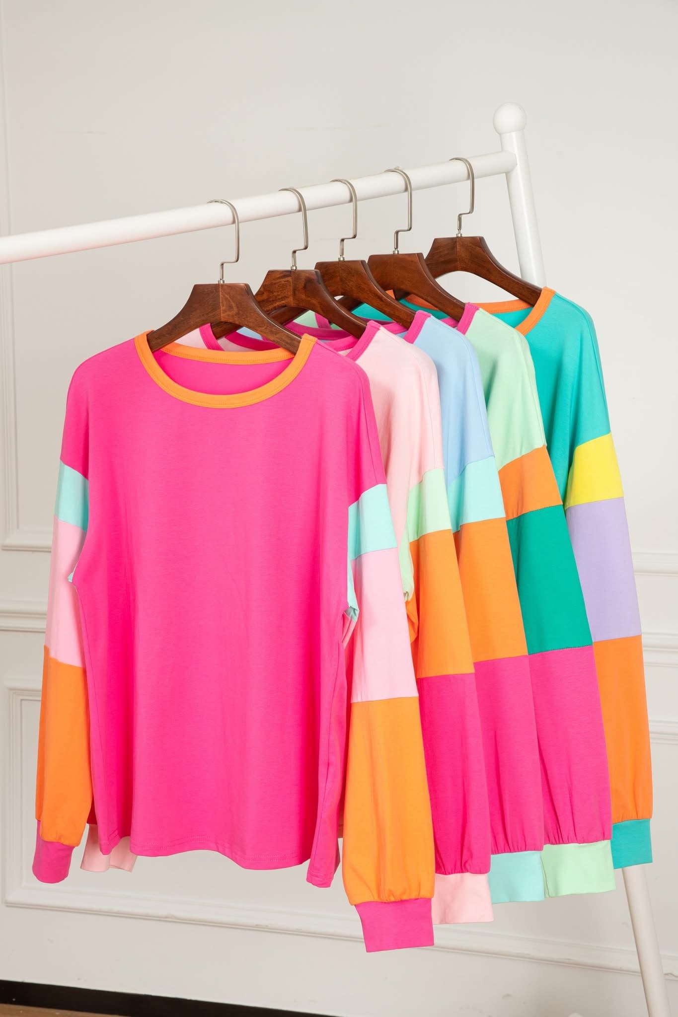 PREORDER: Spring Vibes Color Block Top