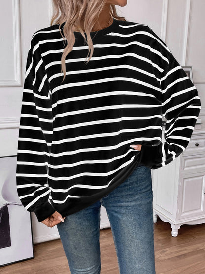 PREORDER: Oversized Striped Pullover in Three Colors