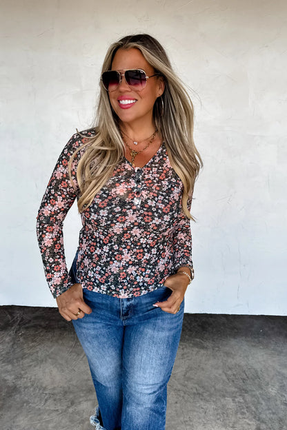 PREORDER: Annie Vneck Mesh Top, Late November Arrival