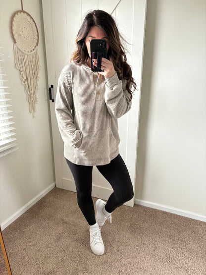 PREORDER: Everyday Ease Ribbed Henley