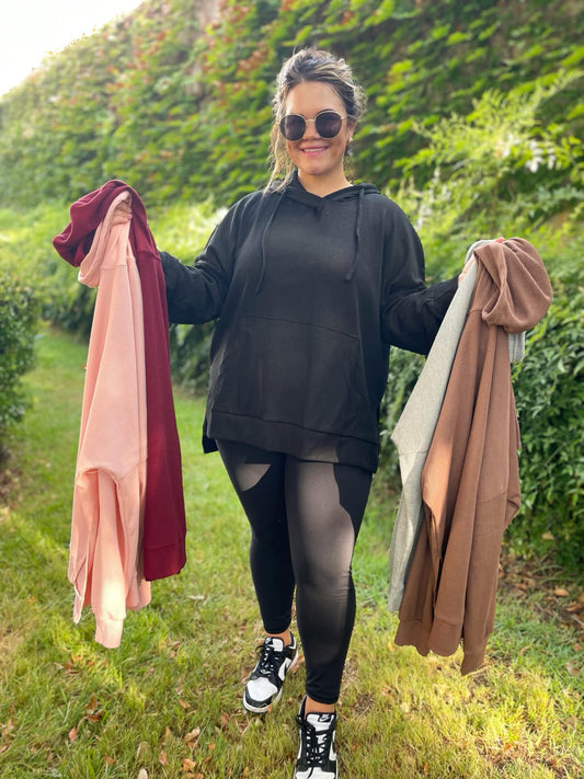 Waffle Knit Hoodie in Five Colors