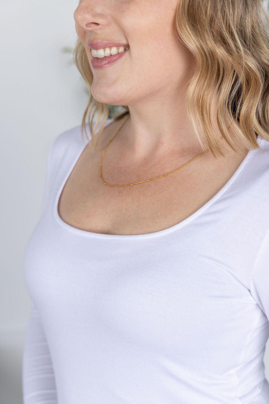 Alyssa Long Sleeve Top - White