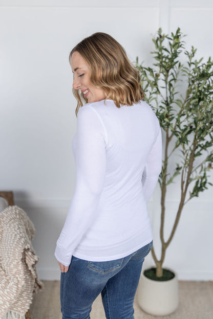 Alyssa Long Sleeve Top - White