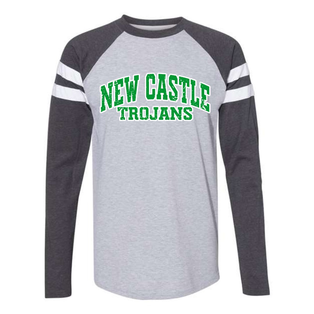 NC Trojans Long Sleeve Preorder, Gray/Charcoal