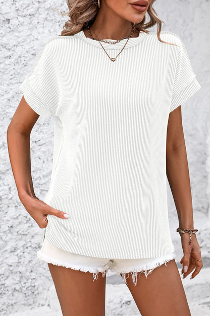 PREORDER: Contrast Ribbed Tee
