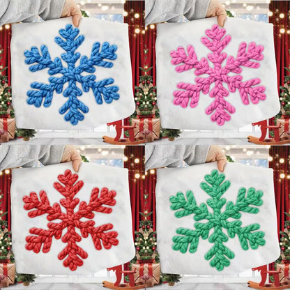 Faux Yarn Snowflake Sweatshirt Preorder