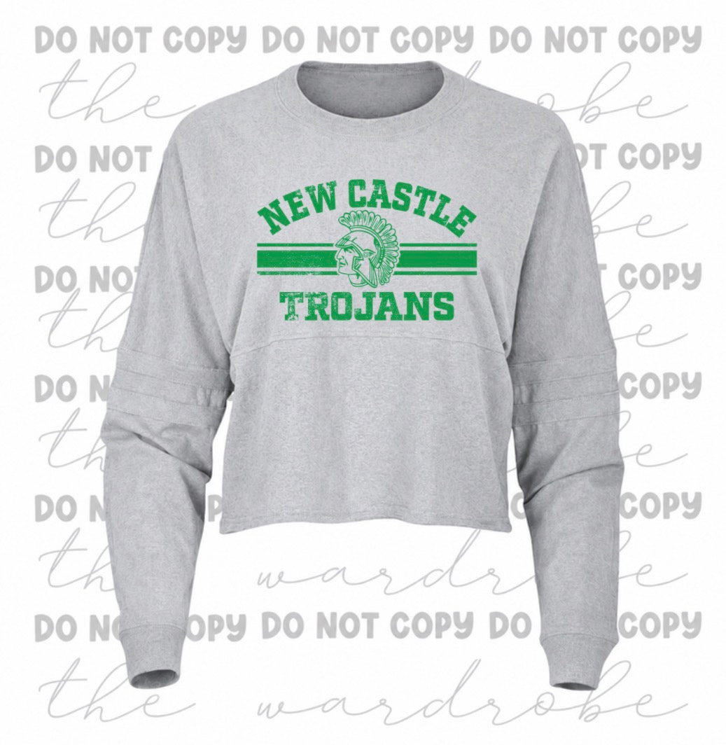 Ladies Boxy Crop Trojans Preorder