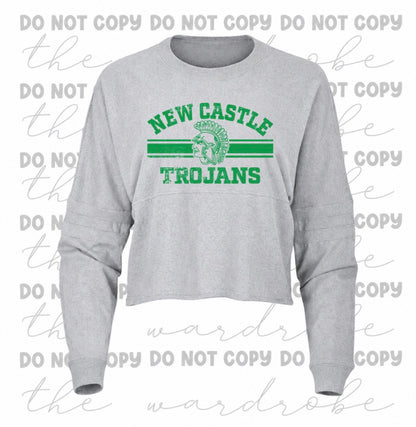 Ladies Boxy Crop Trojans Preorder