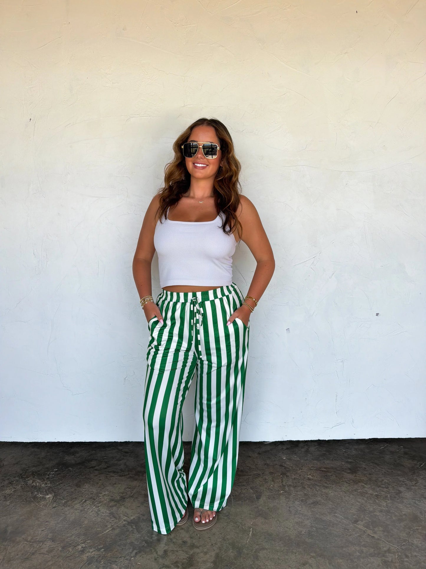 PREORDER: Game Day Vertical Striped Pants, Late August Arrival