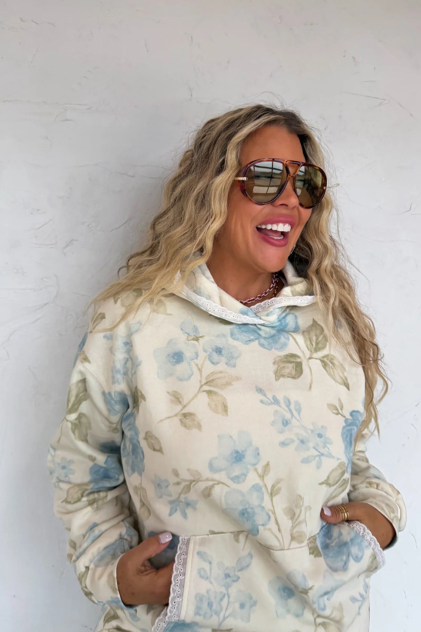 PREORDER: Lila Lace Hoodie Pullover, Late April/Early May Arrival