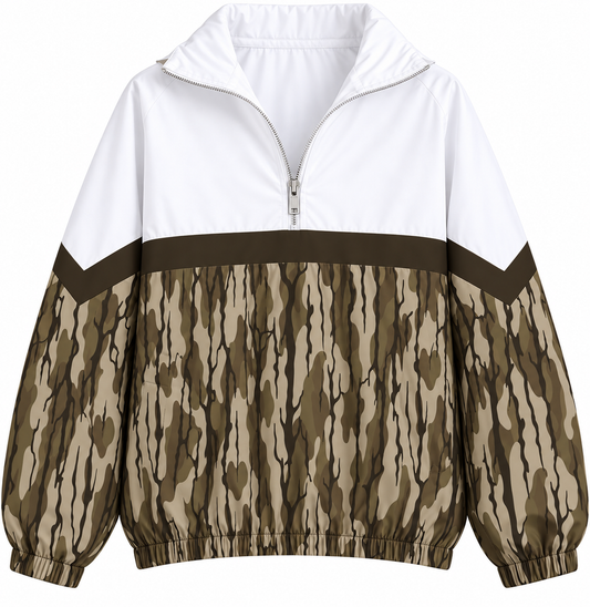 Camo Varsity Remix Quarter Zip Preorder, ETA: 6 weeks