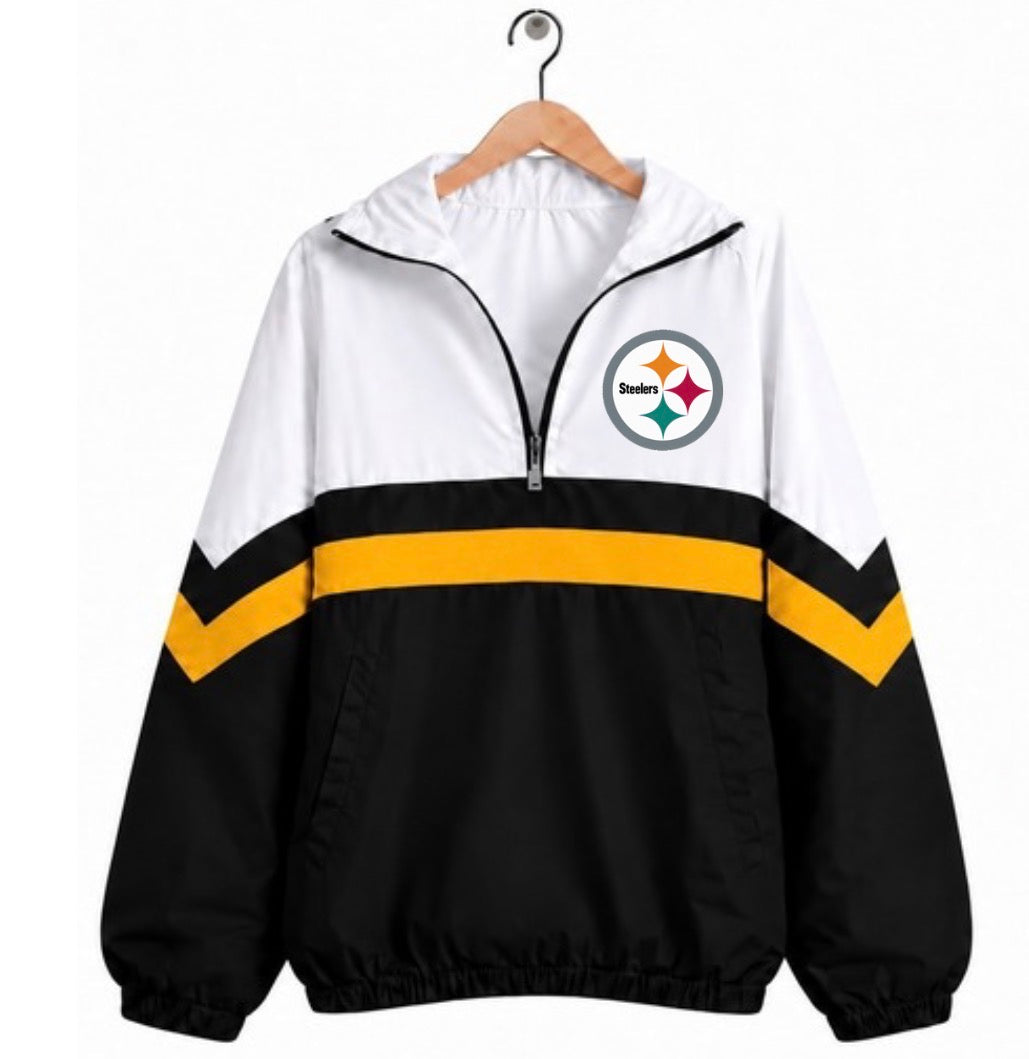 Steelers Varsity Remix Quarter Zip Preorder, ETA: 6 weeks