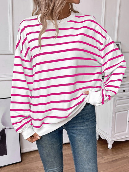 PREORDER: Oversized Striped Pullover in Three Colors