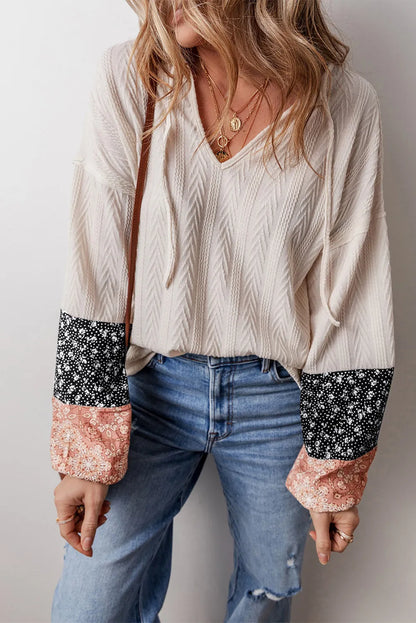 PREORDER: Textured Fall Floral Top