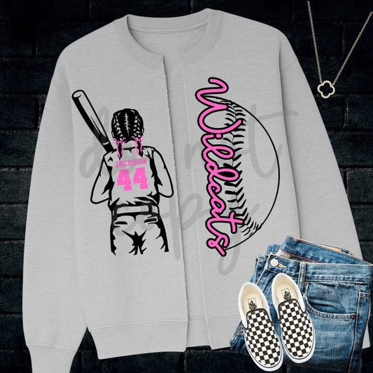 Preorder: Custom Girls Sweatshirt Cardigan